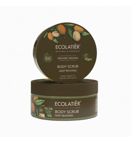 Telový peeling hĺbkovo vyživujúci Organic Argana- 300g - Ecolatier