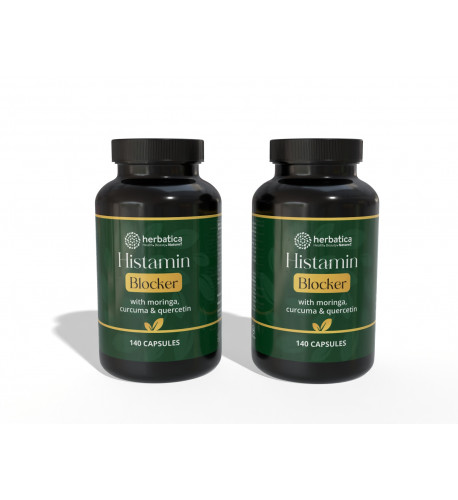 Zvýhodnený set: 2 x Histamin blocker s moringou, kurkumou a kvercetínom - 140 kapsúl