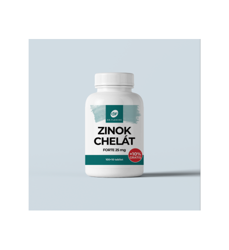 Zinok Chelát Forte 25 mg - 110 tabliet - Dr. Fleming Zinok Chelát Forte 25 mg - 110 tabliet - Dr. Fleming