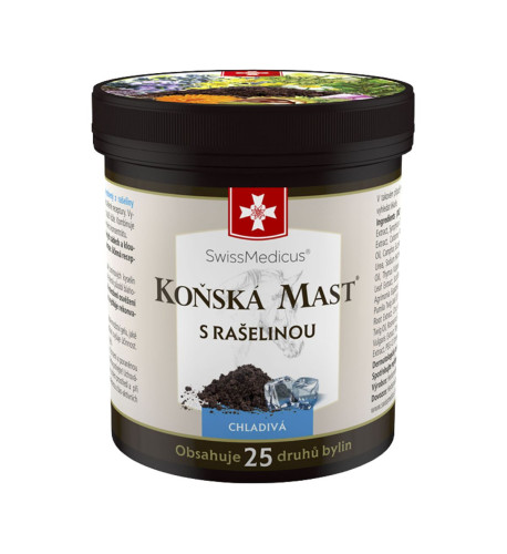 Konská masť chladivá s rašelinou - 250 ml - SwissMedicus Konská masť chladivá s rašelinou - 250 ml - SwissMedicus