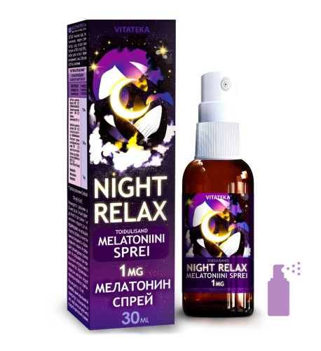 NIGHT RELAX – melatonínový sprej – 30 ml – Vitateka