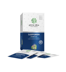 Herbex Sleepgreen – bylinný čaj – 20 vrecúšok – Green idea Herbex Sleepgreen – bylinný čaj – 20 vrecúšok – Green idea