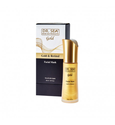 Pleťová maska na tvár Gold & Retinol - 50ml - Dr. Sea