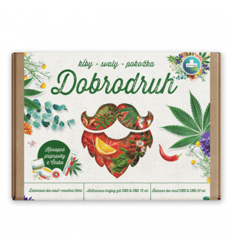 Darčekové balenie DOBRODRUH pre kĺby, svaly a pokožku - Annabis