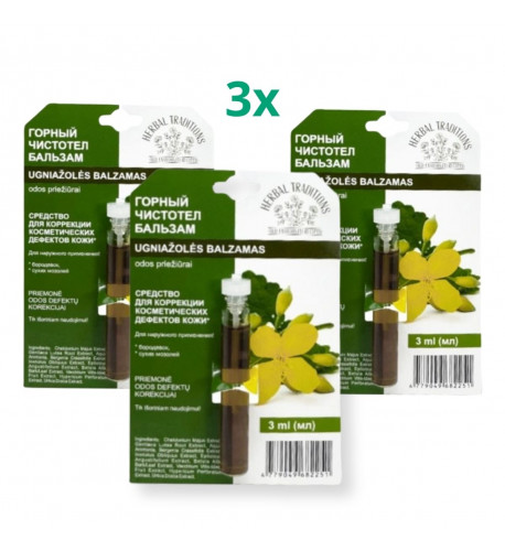 Zvýhodnený set: 3x Horský lastovičník čistoteľ - elixír na bradavice - 3 ml - Herbal Traditions