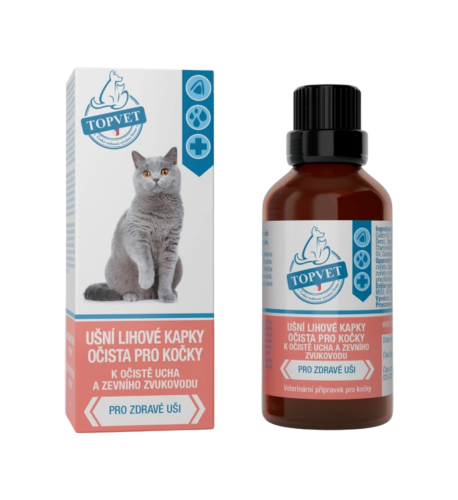 Ušné liehové kvapky - očista pre mačky 50 ml - Green idea