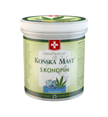 Konská masť s konope chladivá 250 ml – SwissMedicus Konská masť s konope chladivá 250 ml – SwissMedicus