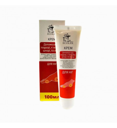 Krém na starostlivosť o nohy, pätné ostrohy, haluxy a dna - 100ml - Ecolek