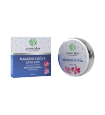 Masážna sviečka – lotosový kvet 30 ml – Green idea Masážna sviečka – lotosový kvet 30 ml – Green idea