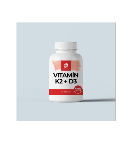 Vitamín K2 100μg + D3 3000IU - 110 tabliet - Dr. Fleming