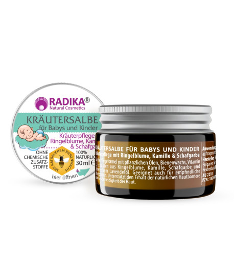 Bylinná masť pre bábätká a deti s harmančekom - 30 ml - Bioherba Bylinná masť pre bábätká a deti s harmančekom - 30 ml - Bioherba