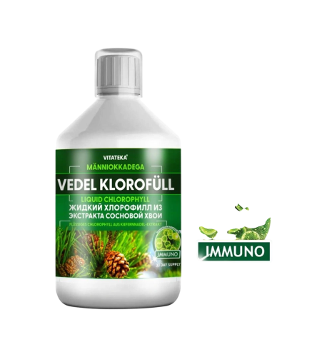 Tekutý chlorofyl s extraktom z borovicového ihličia – 500 ml – Vitateka