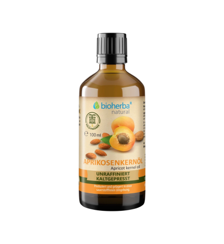 Marhuľový olej z jadier lisovaný za studena - 100 ml - Bioherba