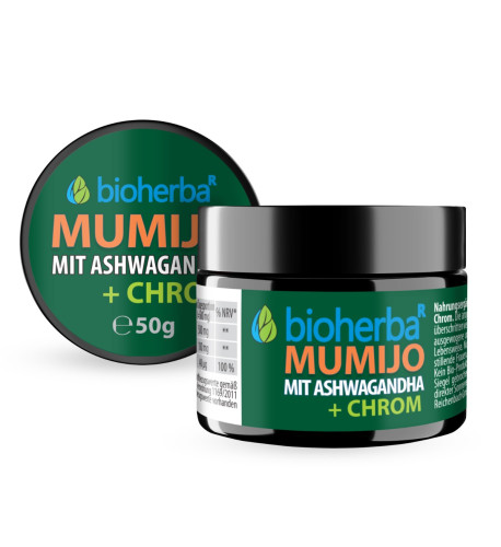 Mumio extrakt Shilajit s Ashwagandhou - 50 g - Bioherba