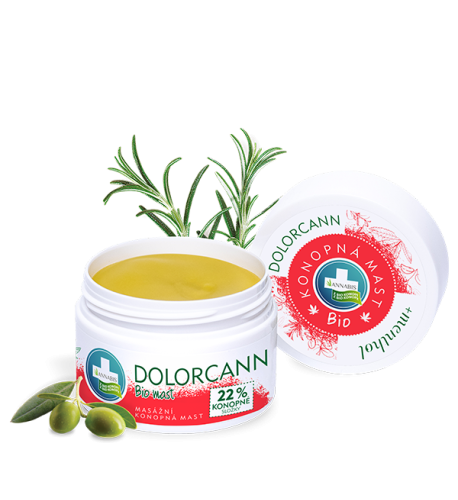 DOLORCANN BIO konopná masážna masť s mentolom - 50 ml - Annabis DOLORCANN BIO konopná masážna masť s mentolom - 50 ml - Annabis