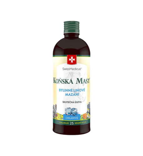 Konská masť - chladivý bylinný balzam - 400 ml - SwissMedicus Konská masť - chladivý bylinný balzam - 400 ml - SwissMedicus