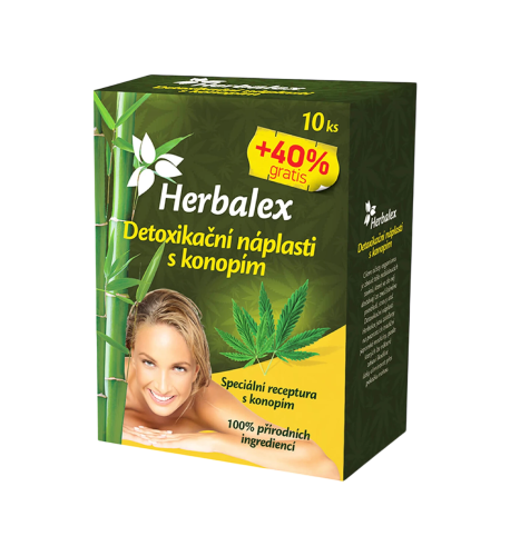 Detoxikačné náplasti s konope - 60 ks - Herbalex Detoxikačné náplasti s konope - 60 ks - Herbalex