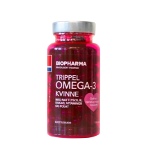 Trippel OMEGA 3 Kvinne Kakao - Biopharma - 120 kapsúl Trippel OMEGA 3 Kvinne Kakao - Biopharma - 120 kapsúl