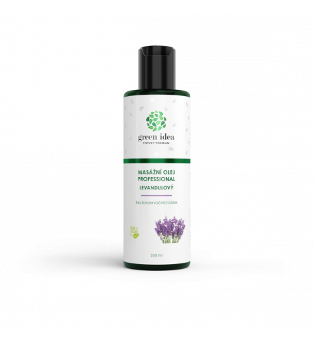 Levanduľový masážny olej 200 ml – Green idea