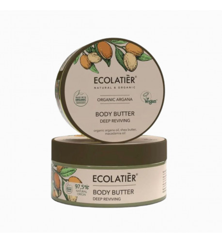 Telové maslo hĺbkovo vyživujúce Organic Argana - 200 ml - Ecolatier