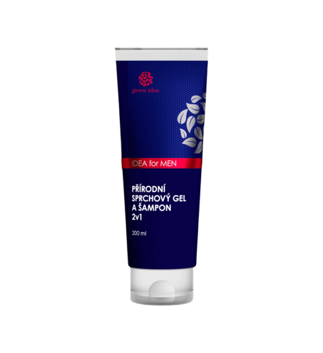 IDEA for MEN – prírodný sprchový gél a šampón 2v1 200 ml – Green idea