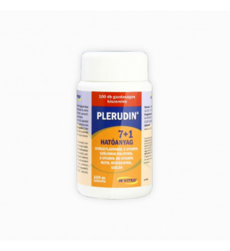 IN VITRO Plerudin tablety s vitamínmi - pre zdravé žily, obeh a ochranu buniek - 100 tabliet - InVitro