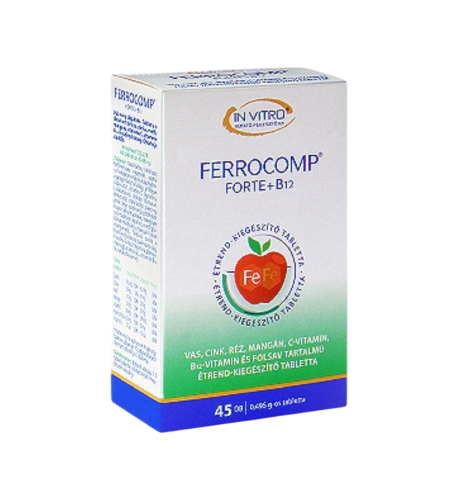 IN VITRO Ferrocomp forte + B12, 45 tabliet - InVitro