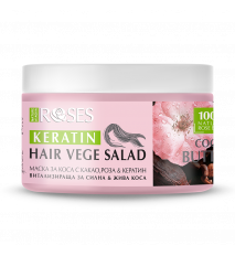 Vitalizujúca maska na vlasy VEGE SALAD s kakaom, ružou a keratínom 350 ml - NATURE OF AGIVA