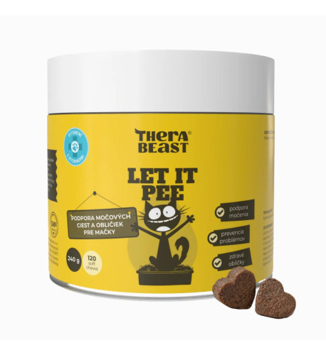 Let It Pee – podpora močových ciest a obličiek pre mačky – 120 ks – Therabeast