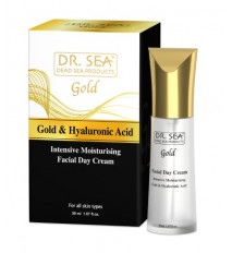 Denný pleťový intenzívny krém s kozmetickým zlatom a kyselinou hyaluronovou - 50ml - Dr. Sea