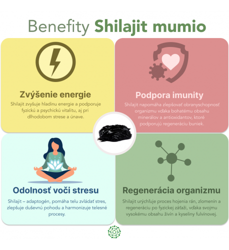 Shilajit - očistené mumio premium (500mg) - výživový doplnok - 80 kapsúl -