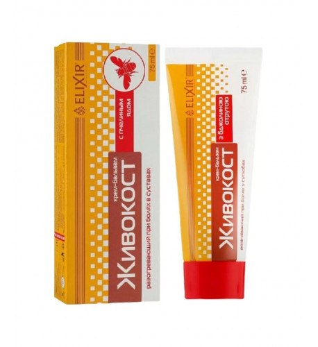 Krém na kĺby Živokost s kostihojom a včelím jedom - 75 ml - Elixir