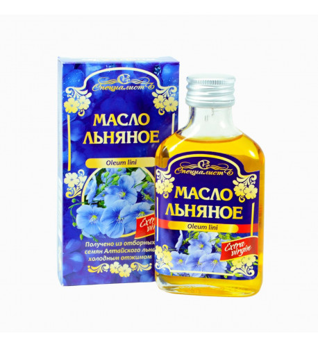 100% ľanový olej, za studena lisovaný, panenský - Specialist Objem: 100 ml