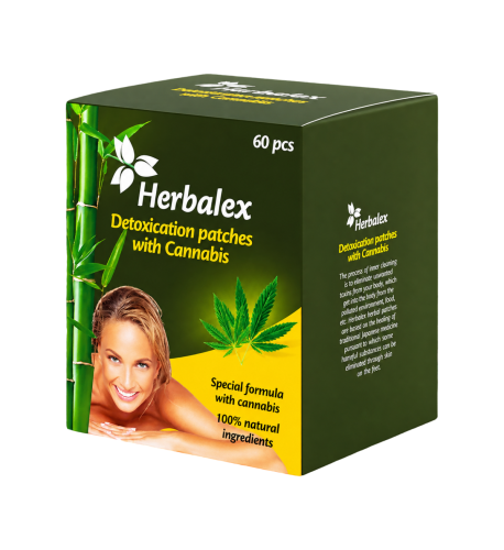 Detoxikačné náplasti s konope - 60 ks - Herbalex