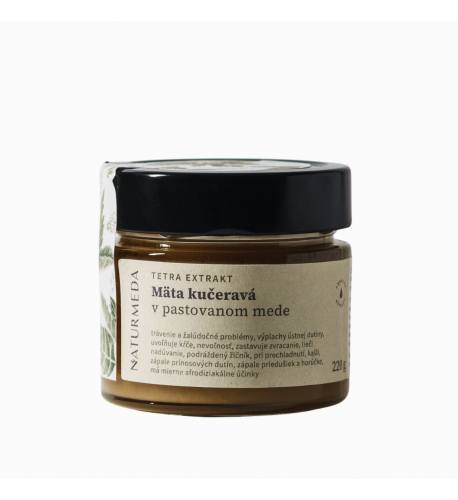 Terapeutický med s mätou kučeravou - 220g - Naturmeda