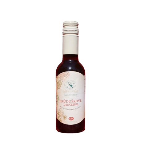 Bylinářství U Chytré horákyně Sirup Prieduškové desatoro - Bylinkářství u Chytré Horákyně - 250 ml Bylinářství U Chytré horákyně Sirup Prieduškové desatoro - Bylinkářství u Chytré Horákyně - 250 ml