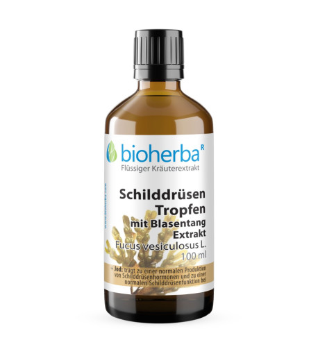 Kvapky na štítnu žľazu s extraktom morskej riasy  – tinktúra – 100 ml – Bioherba