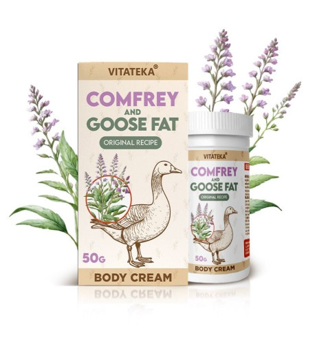 Telový krém s kostihojom a husacou masťou – 50 g – Vitateka