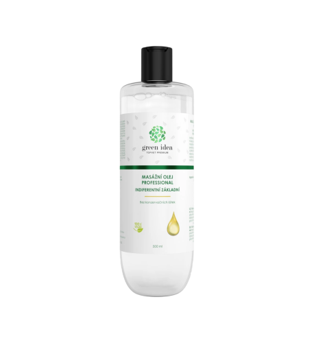 Indiferentný masážny olej – základná báza 500 ml – Green idea Indiferentný masážny olej – základná báza 500 ml – Green idea