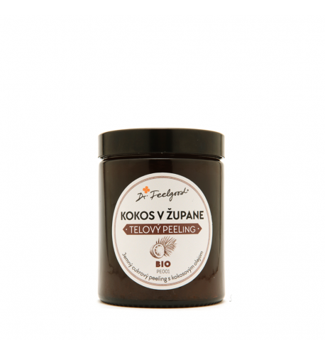 BIO telový peeling KOKOS v ŽUPANE - 180 ml - Dr. Feelgood