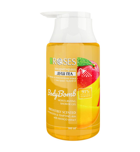 BODY BOMB hydratačný prírodný sprchový gél s extraktom z manga 300 ml - NATURE OF AGIVA