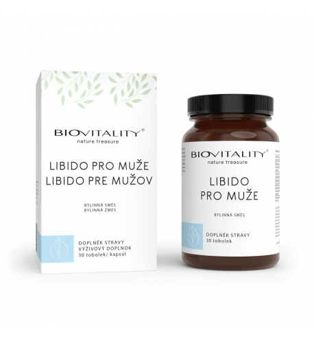 Libido pre mužov – bylinný komplex – 30 kapsúl – Green idea