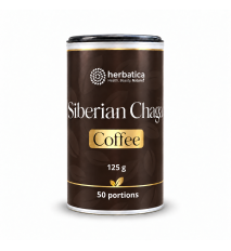 Sibírska čaga s prémiovou instantnou kávou arabica - 125g Sibírska čaga s prémiovou instantnou kávou arabica - 125g