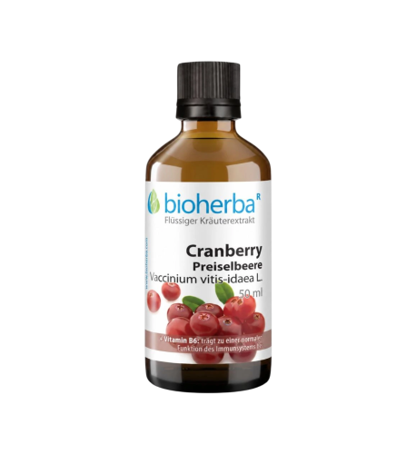 Brusnica (Preiselbeere) kvapky – tinktúra – 50 ml – Bioherba