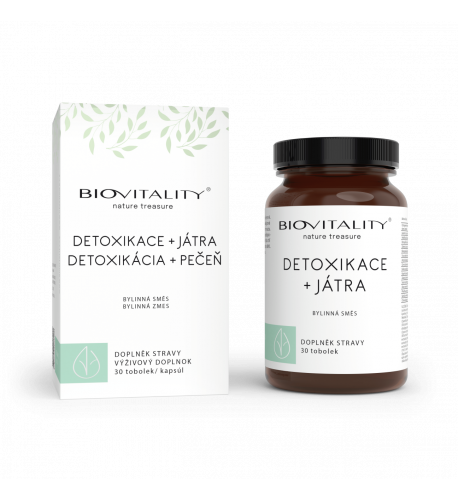 Detoxikácia + pečeň – bylinné kapsuly 30 ks – Green idea