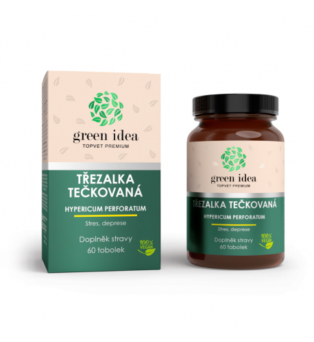 Ľubovník bodkovaný – bylinný extrakt – 60 kapsúl – Green idea