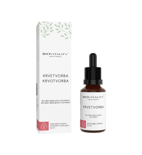 Krvotvorba – bezalkoholová tinktúra – kvapky 25 ml – Green idea Krvotvorba – bezalkoholová tinktúra – kvapky 25 ml – Green idea