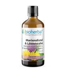 Pestrec mariánsky & púpava kvapky – tinktúra – 100 ml – Bioherba