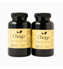 Zvýhodnený set: 2 x Sibírska čaga - 60 vegánskych kapsúl (300mg/ kapsula) -