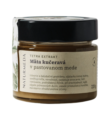Terapeutický med s mätou kučeravou - 220g - Naturmeda